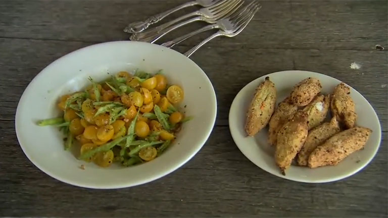 Tomato & Radish Pod Salad Screenshot from America's Heartland Season 6 Episode 09